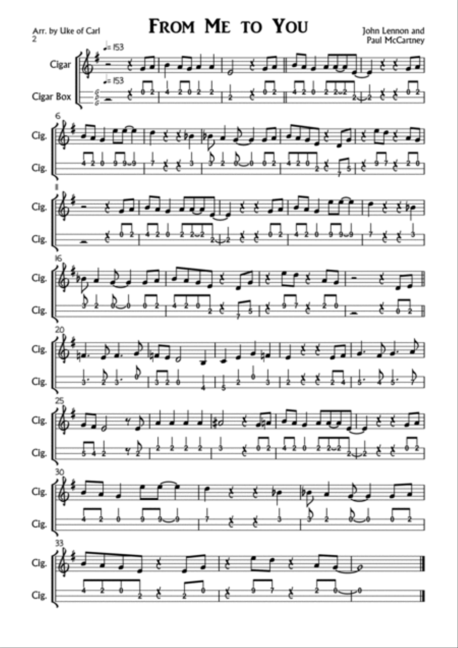From Me To You From Me To You Guitar Tablature scores gallery preview page 2