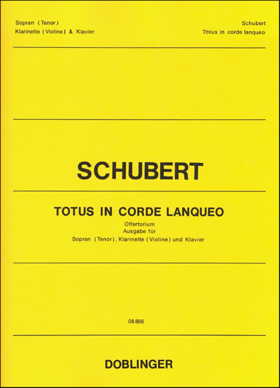 Totus in corde lanqueo Clarinet scores gallery preview page 1