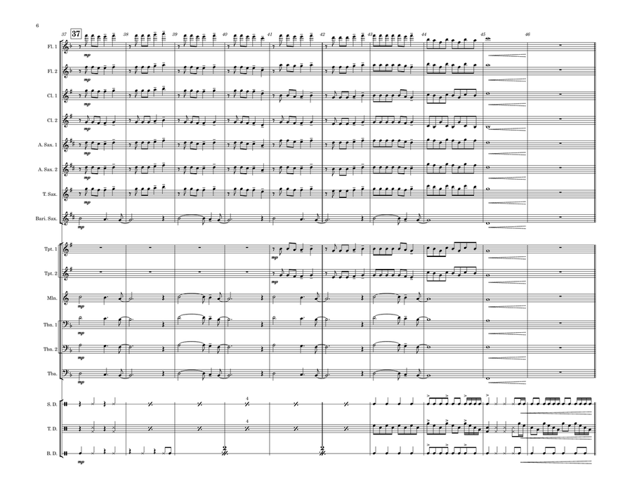 Welcome To New York Marching Band scores gallery preview page 6