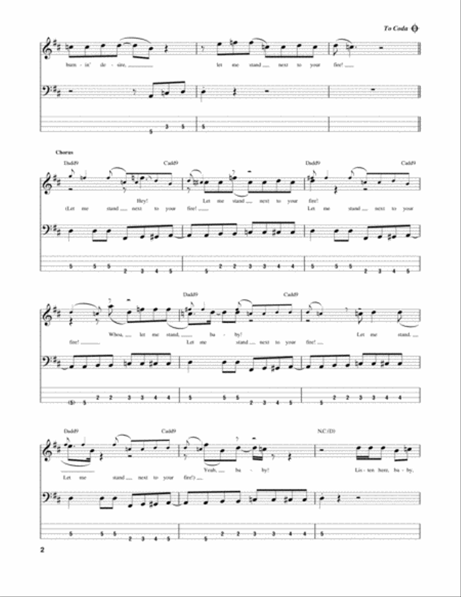 Fire Guitar Tablature scores gallery preview page 2