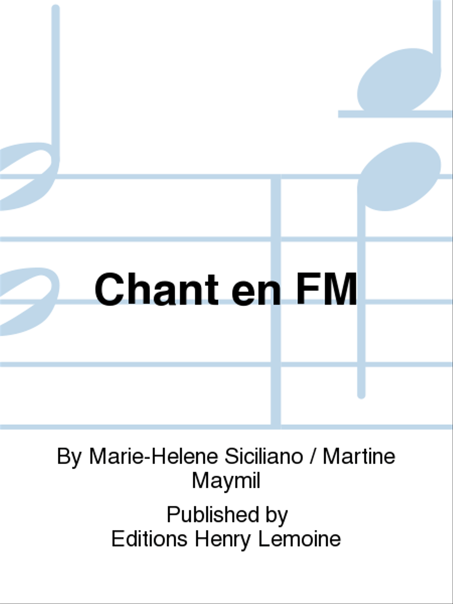Chant en FM CD scores gallery preview page 1