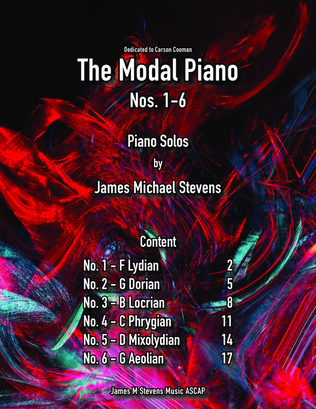 The Modal Piano, Nos. 1-6 - Piano Book