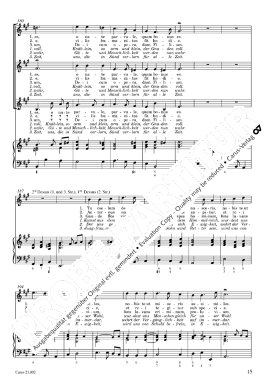 In nativitate Domini nostri Jesu Christi canticum SSA scores gallery preview page 12