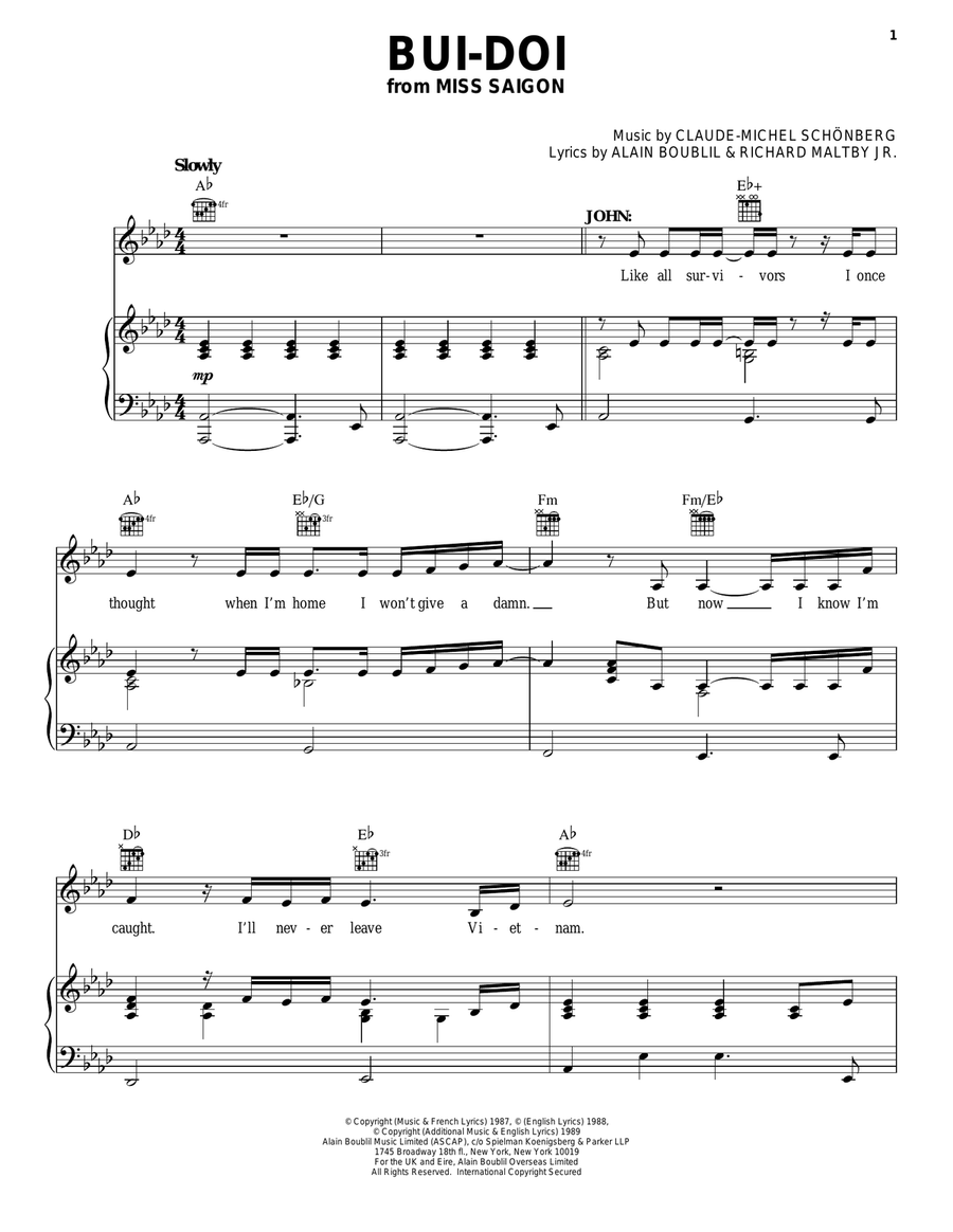 Bui-Doi Guitar scores gallery preview page 1