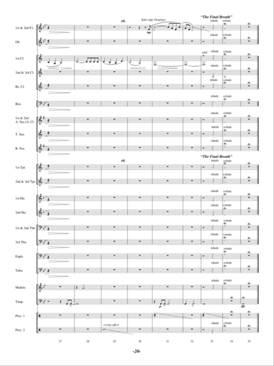 The Symphony of Souls The Symphony of Souls Concert Band scores gallery preview page 19