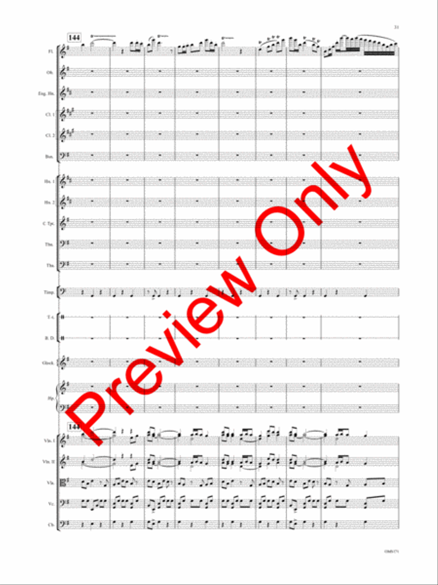 Anishinaabeg Rhapsody Orchestra scores gallery preview page 34
