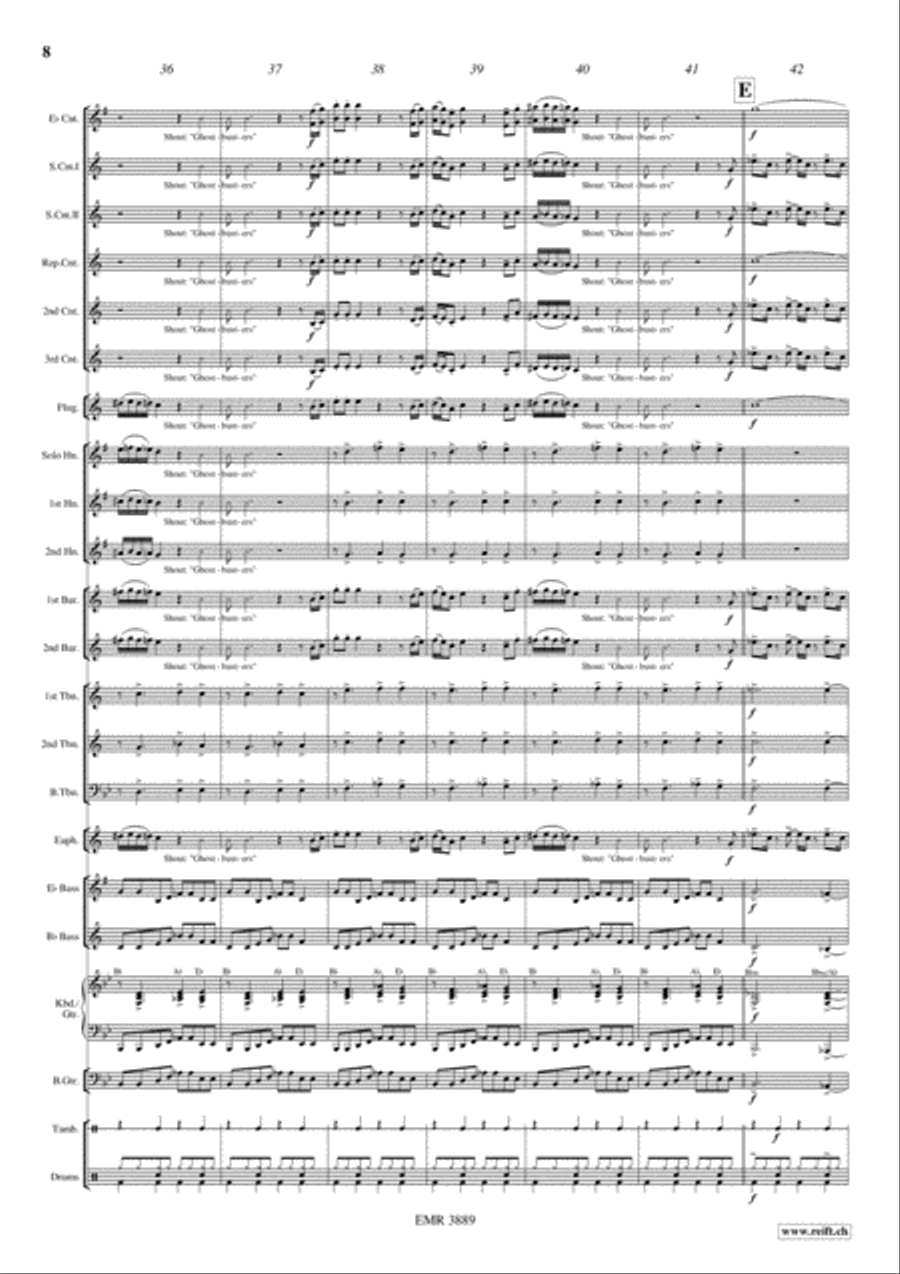 Ghostbusters Brass Band scores gallery preview page 9