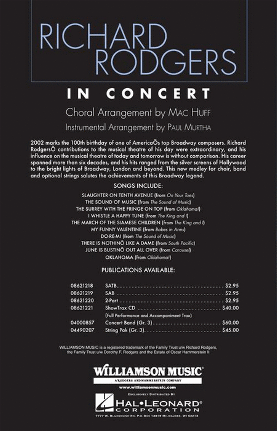Richard Rodgers in Concert (Medley) 4-Part scores gallery preview page 8