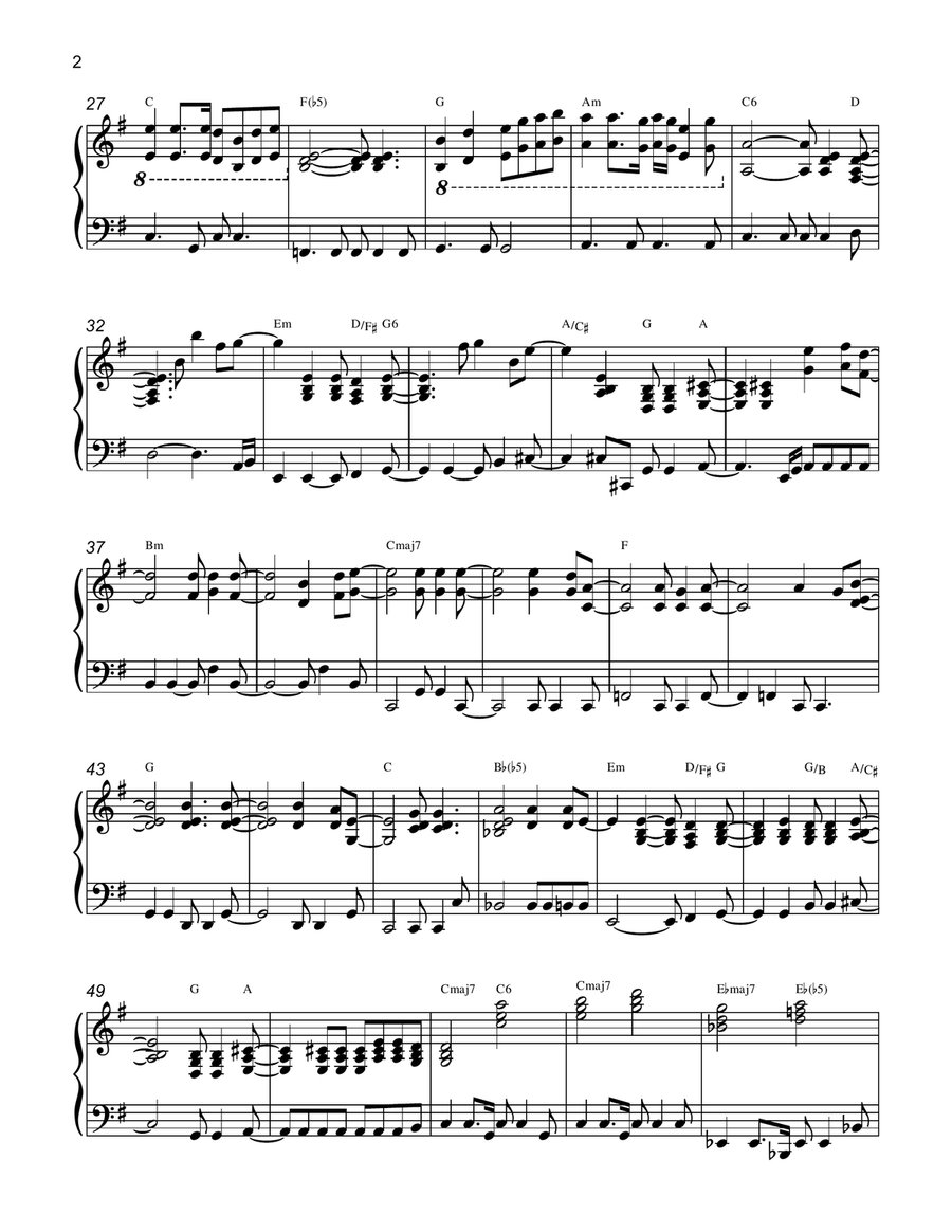 Follow Me Follow Me Piano Solo scores gallery preview page 2