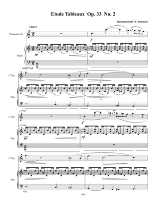 Etude Tableaux Op. 33 No. 2