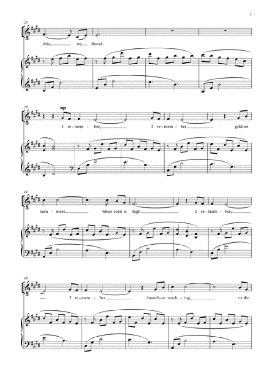 I remember (solo/high) I remember (solo/high) High Voice scores gallery preview page 3