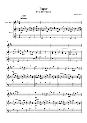 Paper - Alto Sax and piano
