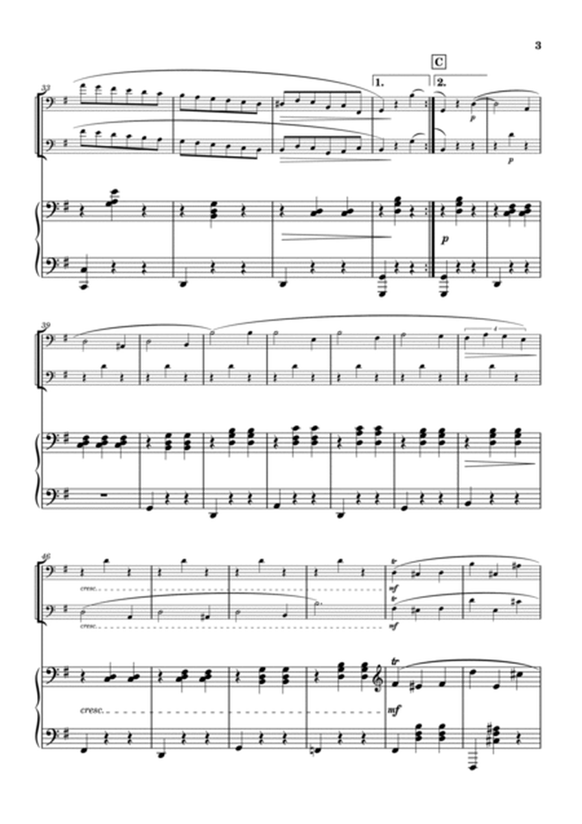 "Valse op.64-1" (Gdur) piano trio / Cello duet (1st edition) image number null