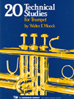 Book cover for 20 Technical Studies for Trumpet