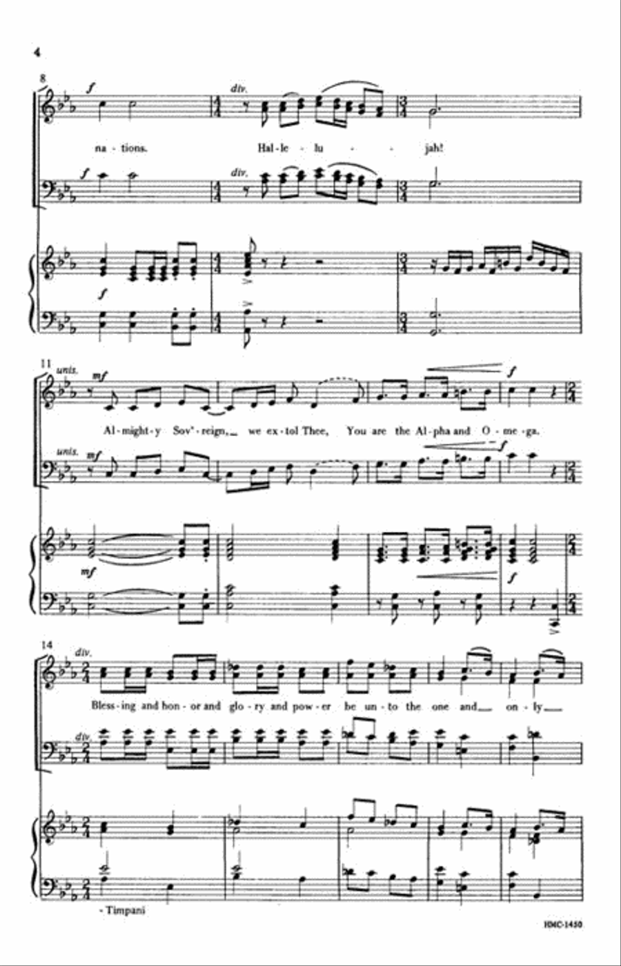Canticle of Praise 4-Part scores gallery preview page 3
