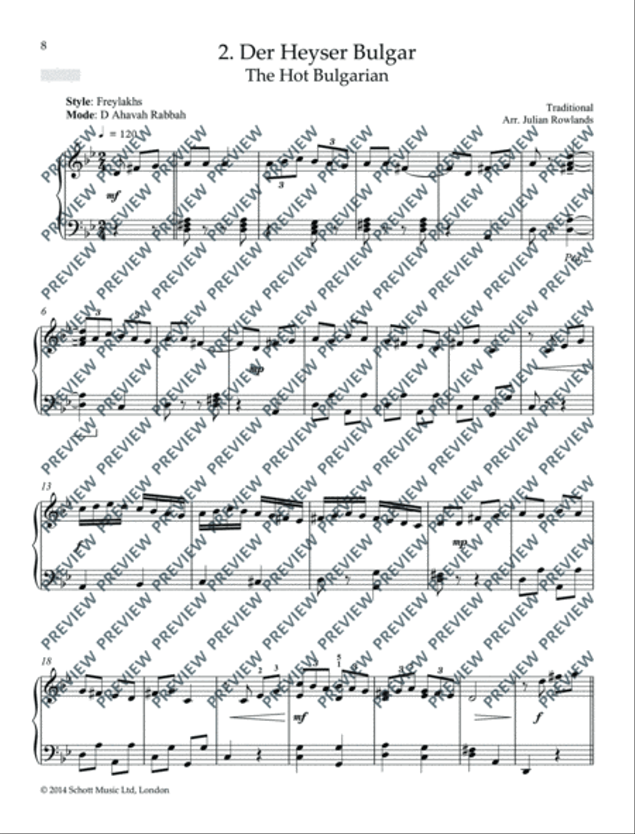 Klezmer Piano Collection Piano Solo scores gallery preview page 9