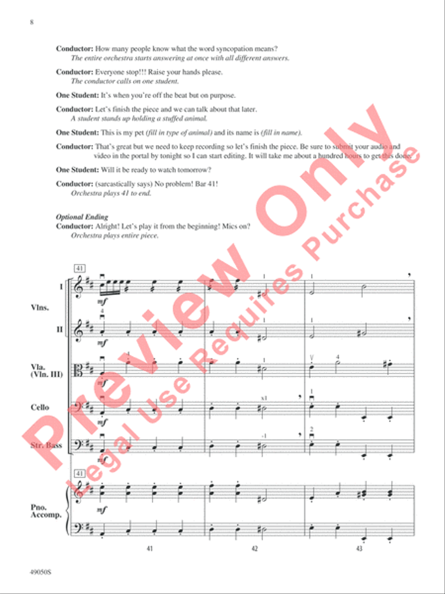 Zoomies, a Virtual Concert String Orchestra scores gallery preview page 9
