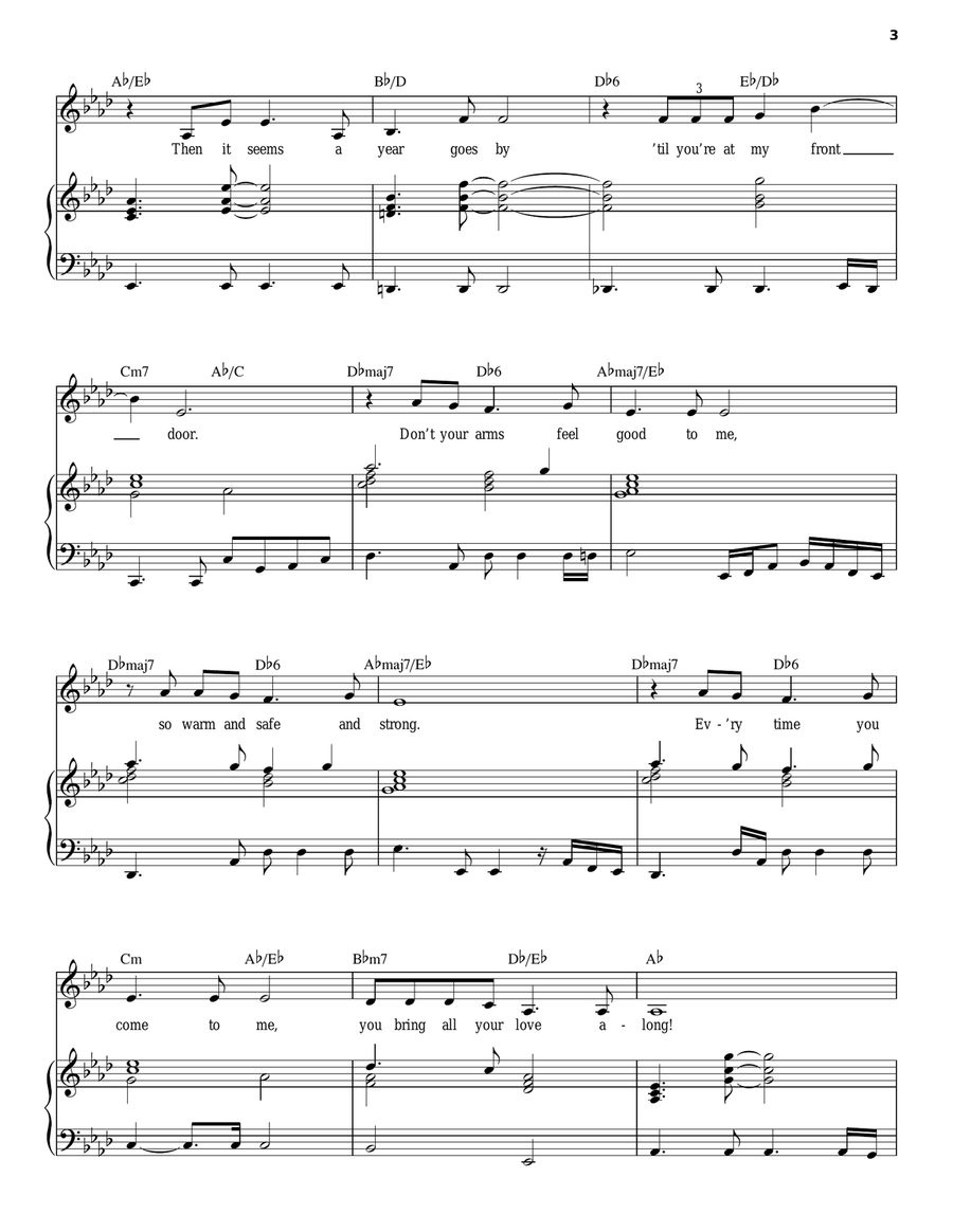 Bring All Your Love Along Piano, Vocal, Guitar scores gallery preview page 3