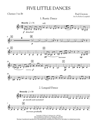 Book cover for Five Little Dances - Bb Clarinet 2