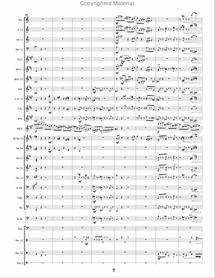 Sapphire Concert Band scores gallery preview page 8