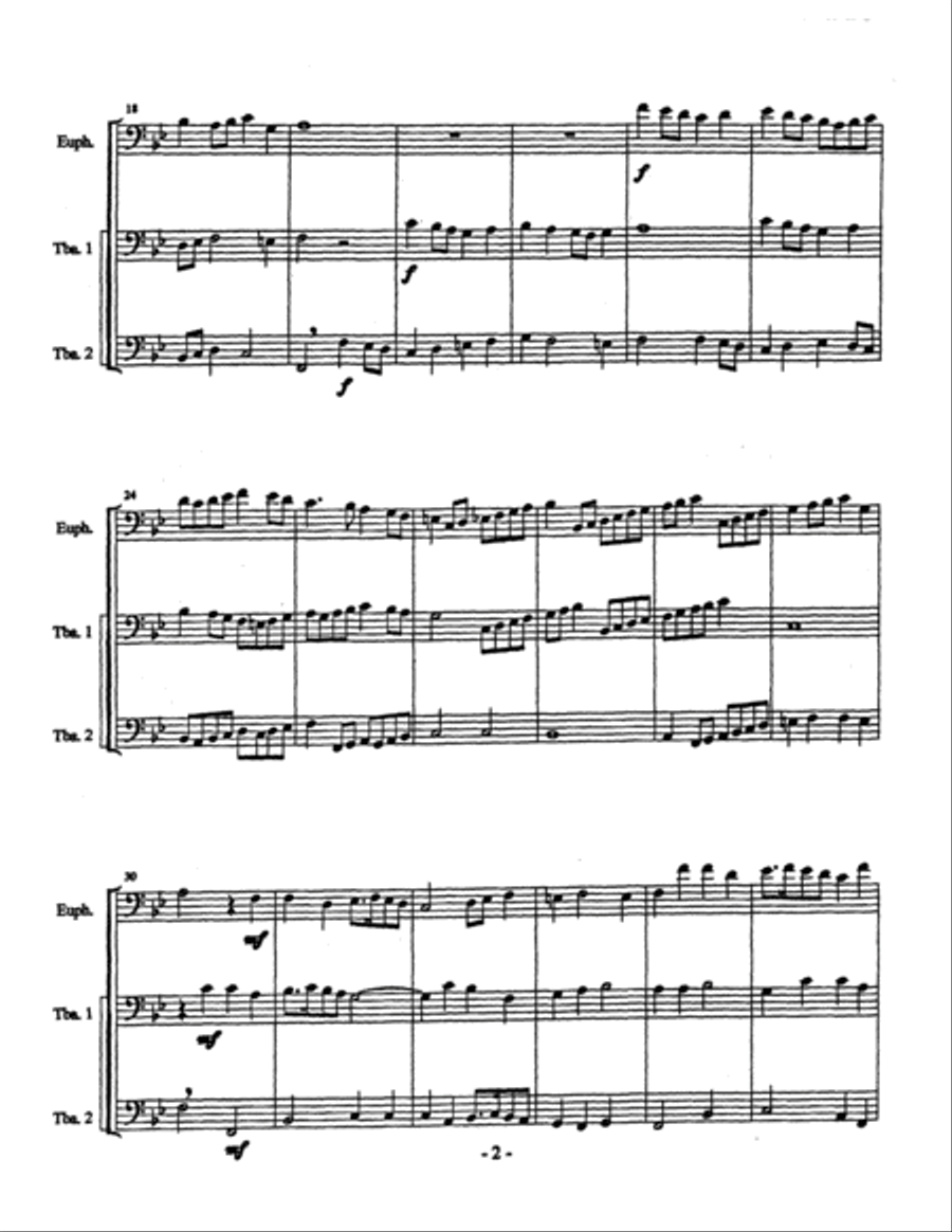 Whither Away so Fast? Brass Trio scores gallery preview page 3