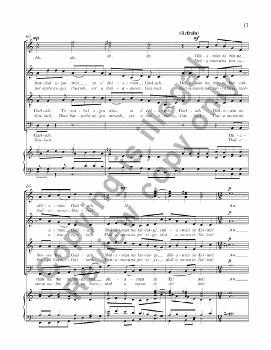 Dúlamán 4-Part scores gallery preview page 13
