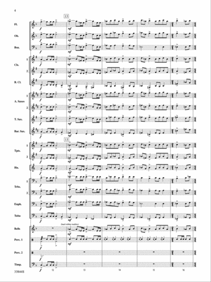 A Knight's Tale Concert Band scores gallery preview page 4