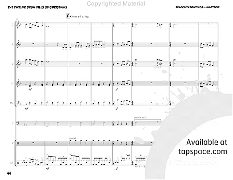 Season's Beatings Percussion Ensemble scores gallery preview page 60