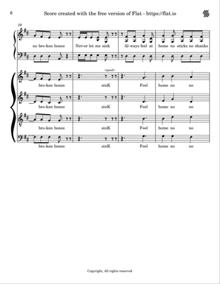 Interlude 1 Interlude 1 4-Part scores gallery preview page 6