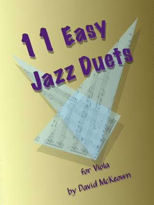 Book cover for 11 Easy Jazz Duets for Viola