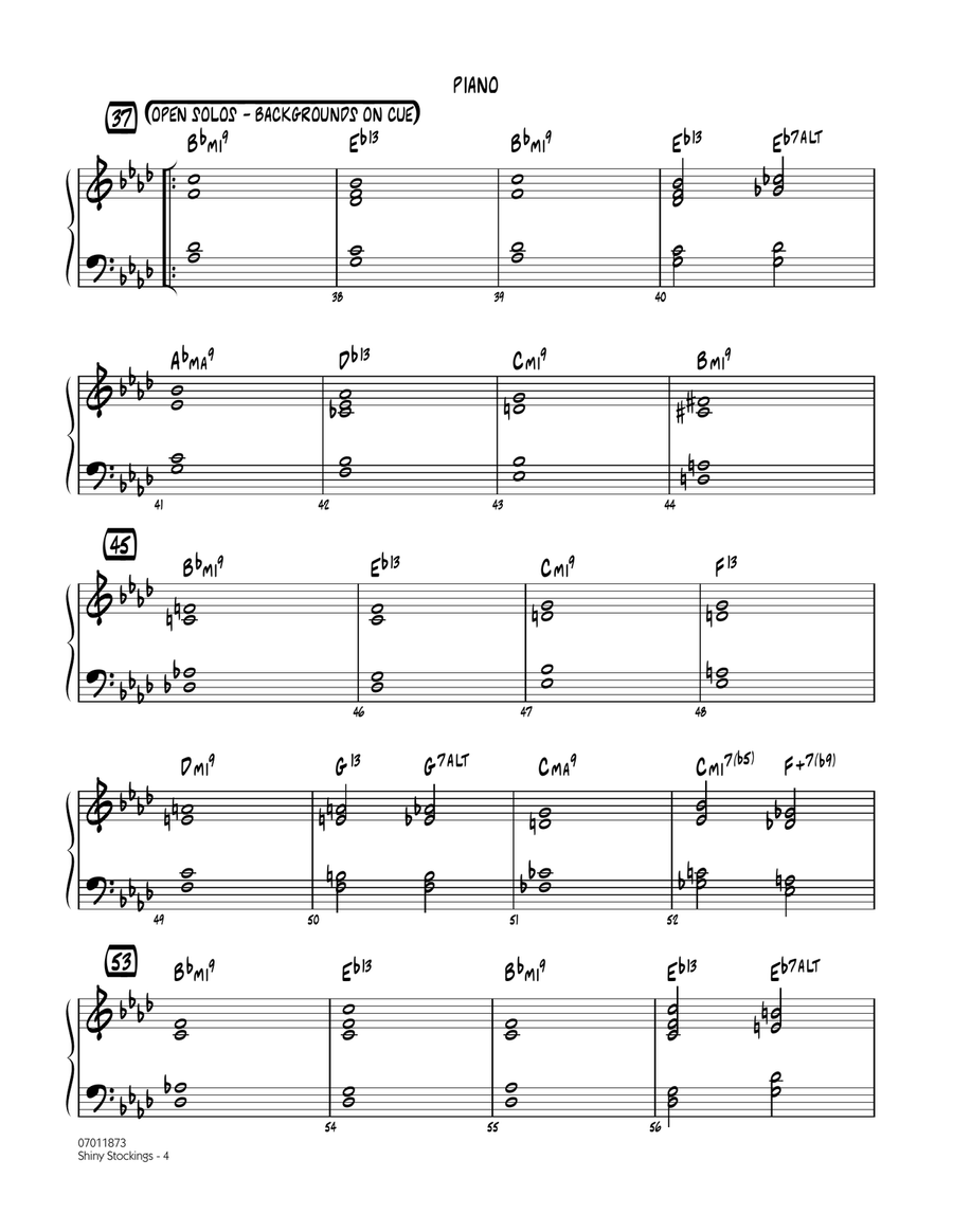 Shiny Stockings - Piano Jazz Ensemble scores gallery preview page 4