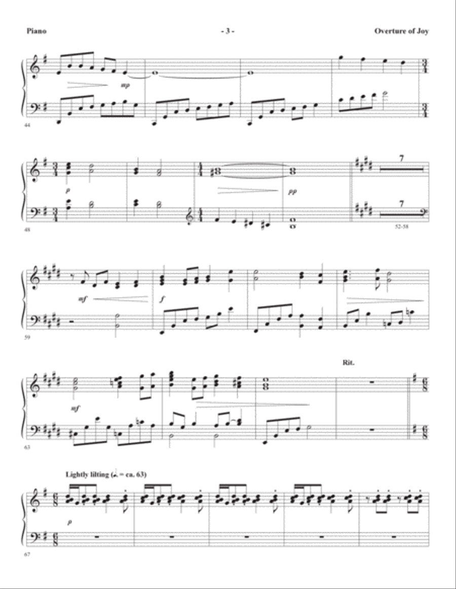 A Weary World Rejoices (A Chamber Cantata For Christmas) - Piano Choir scores gallery preview page 3