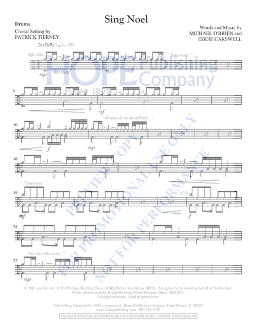 Sing Noel Unison Choir scores gallery preview page 9