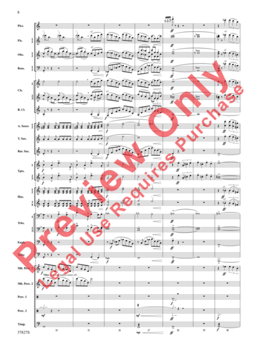 The Winged Stallion Concert Band scores gallery preview page 9