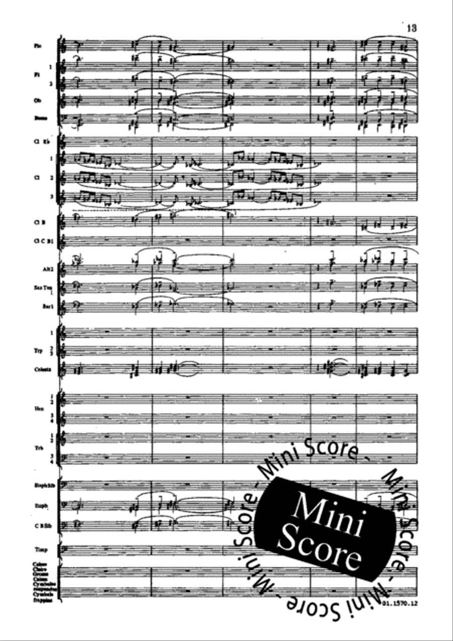 Poeme du Feu Concert Band scores gallery preview page 19
