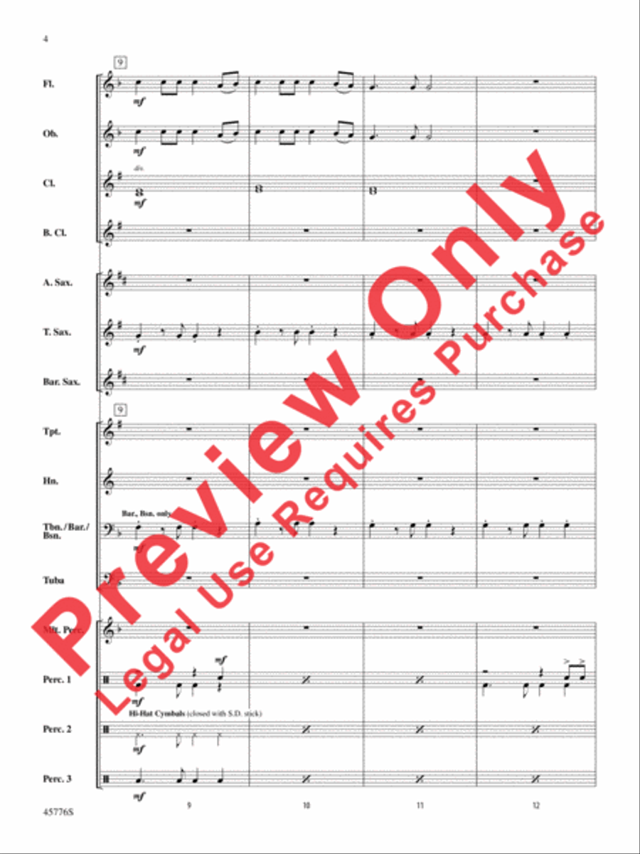 Sorry Concert Band scores gallery preview page 5