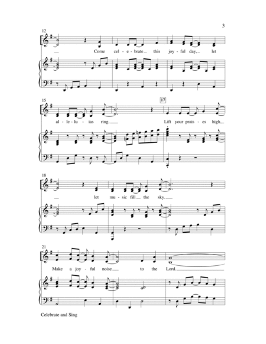 Celebrate and Sing Celebrate and Sing 4-Part scores gallery preview page 3