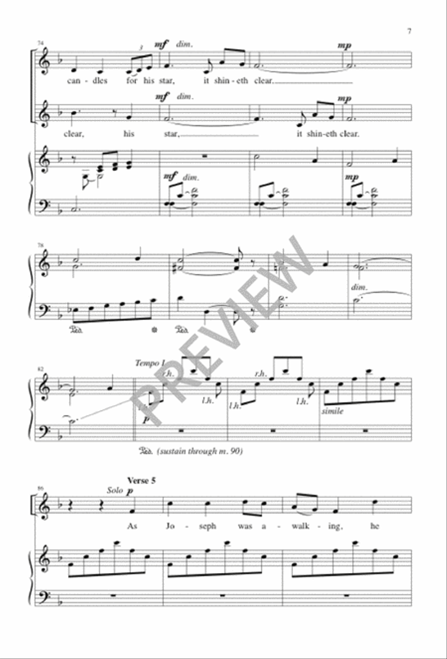 The Cherry Tree Carol SA scores gallery preview page 7