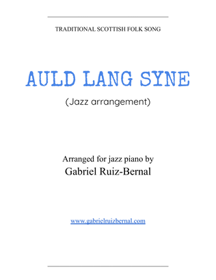 Book cover for AULD LANG SYNE (jazz piano arrangement)