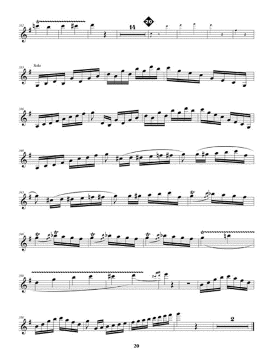 Clarinet Concerto No. 1 in F Minor, Op. 73 Clarinet Solo scores gallery preview page 4