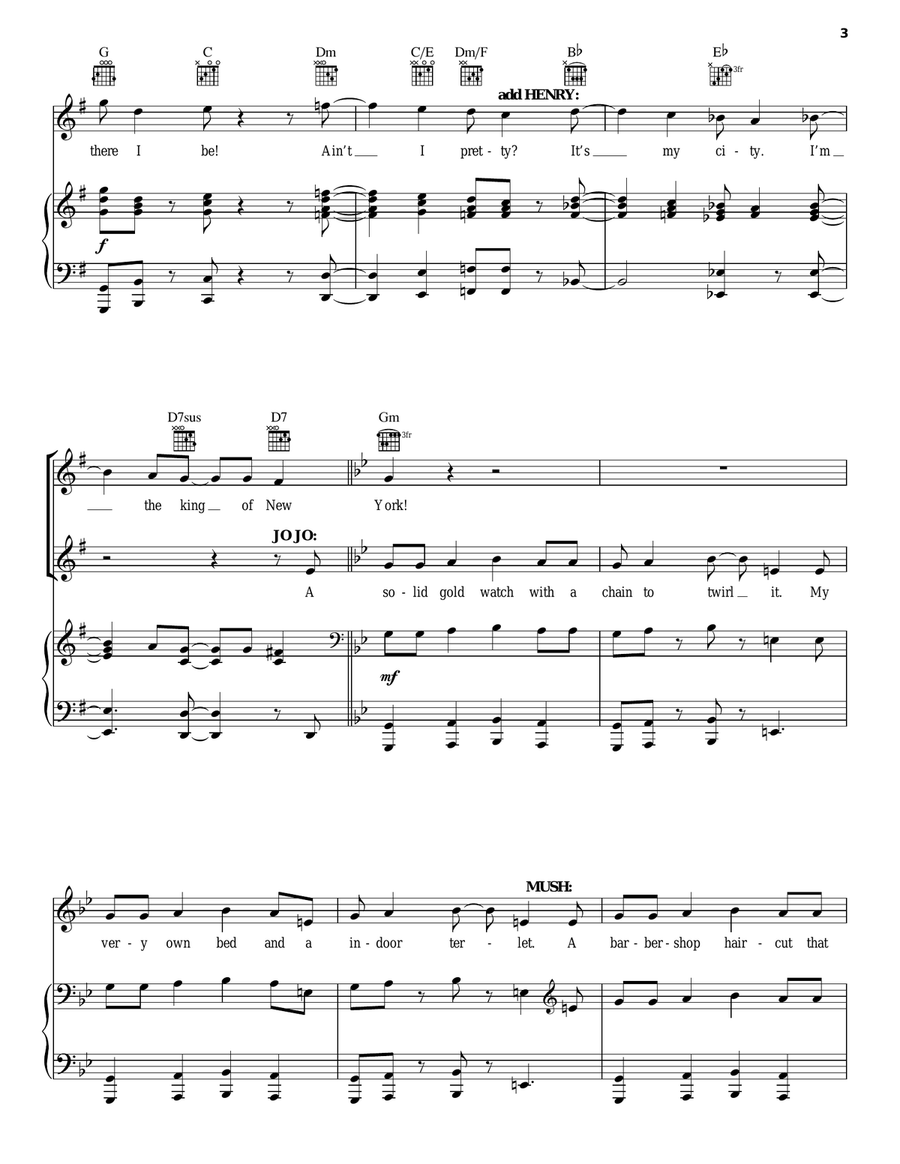 King Of New York King Of New York Piano, Vocal, Guitar scores gallery preview page 3