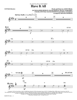 Have It All (arr. Roger Emerson) - Guitar 1