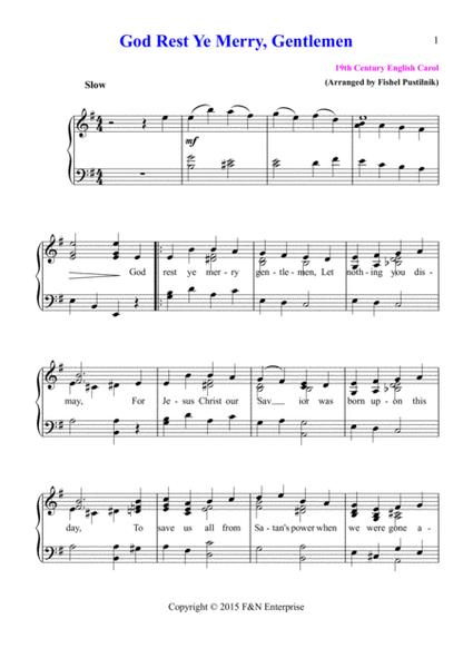 "God Rest Ye Merry, Gentlemen" for Piano (Jazz/Pop Version)-Video image number null