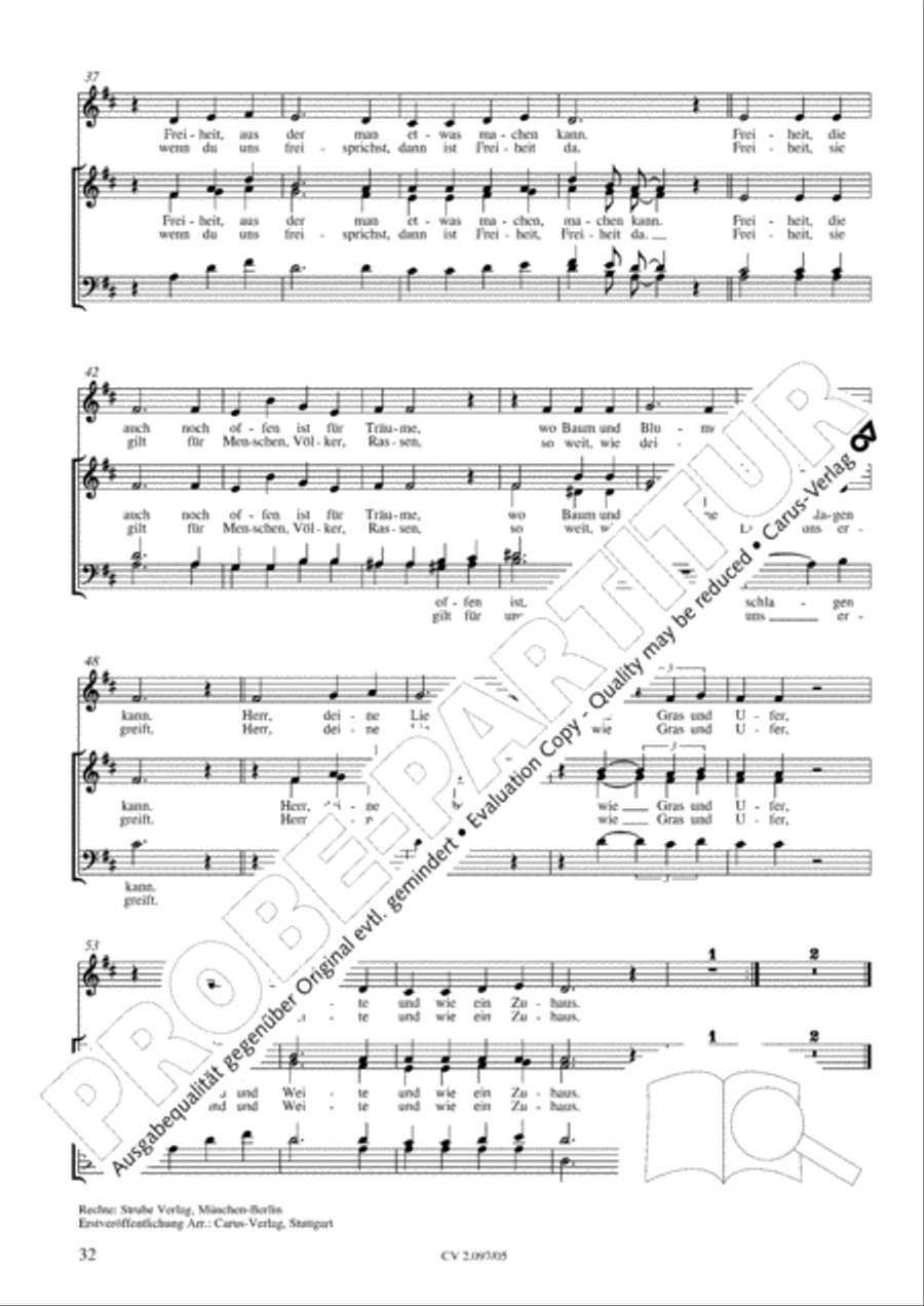 Pop-Chorbuch zum EG: Morning has broken Choir scores gallery preview page 33