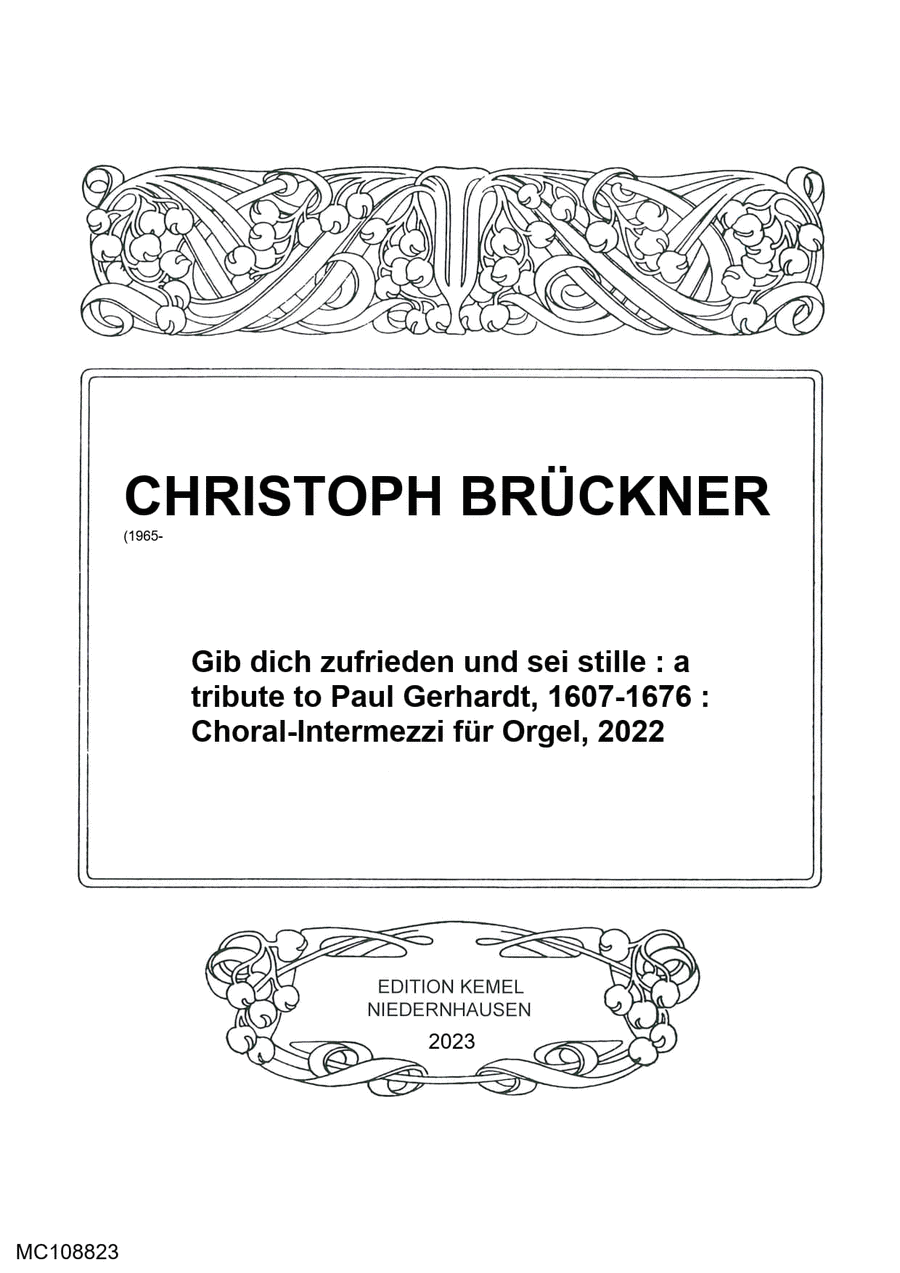 Gib dich zufrieden und sei stille Piano and Keyboard scores gallery preview page 1