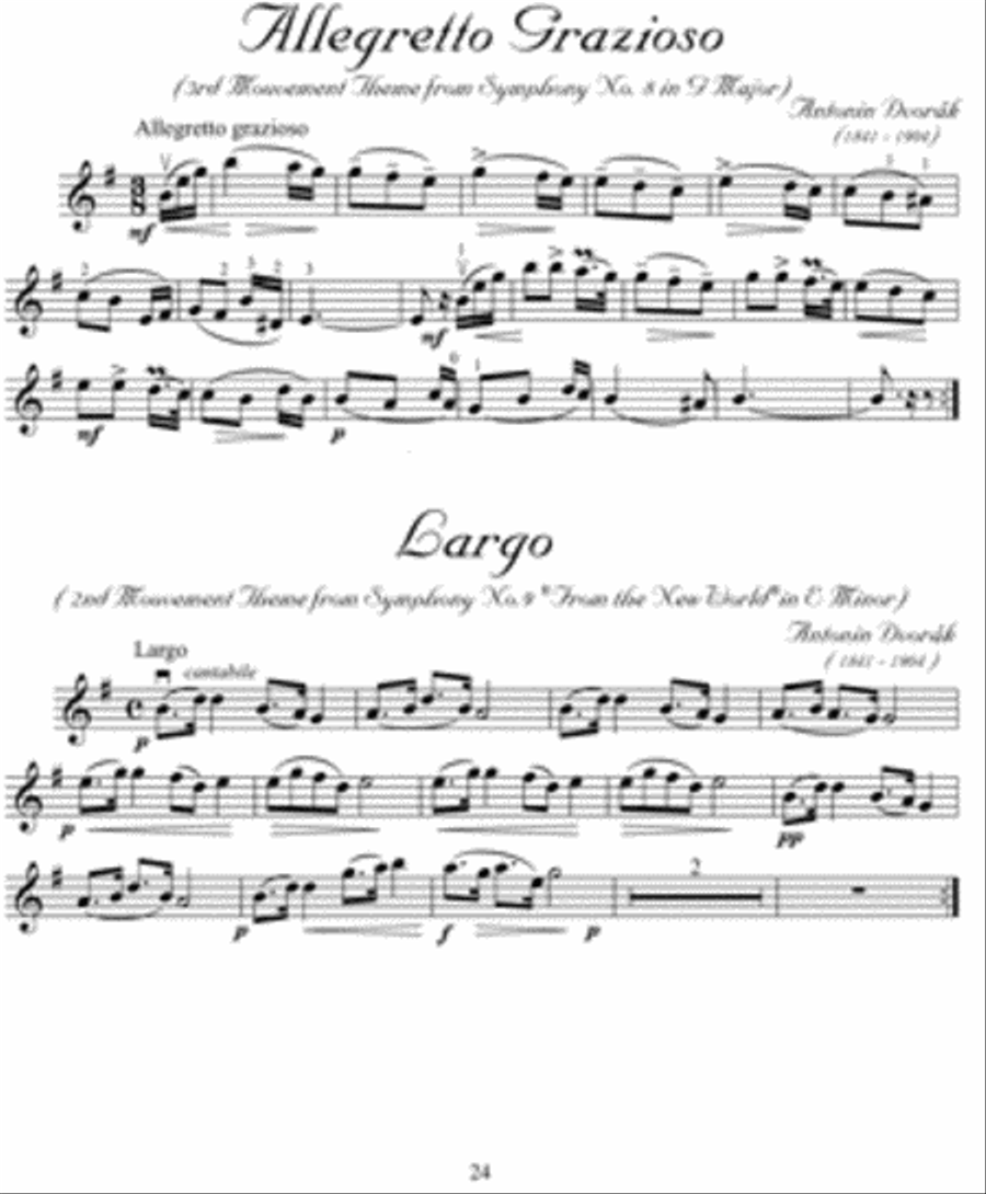 Violin Solos on Symphony Themes Violin Solo scores gallery preview page 2