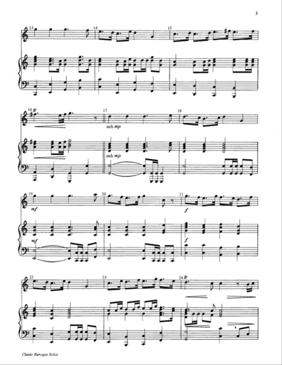 Classic Baroque Solos Classic Baroque Solos Percussion scores gallery preview page 3
