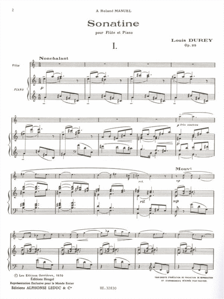 Sonatine Op.25 (flute & Piano)