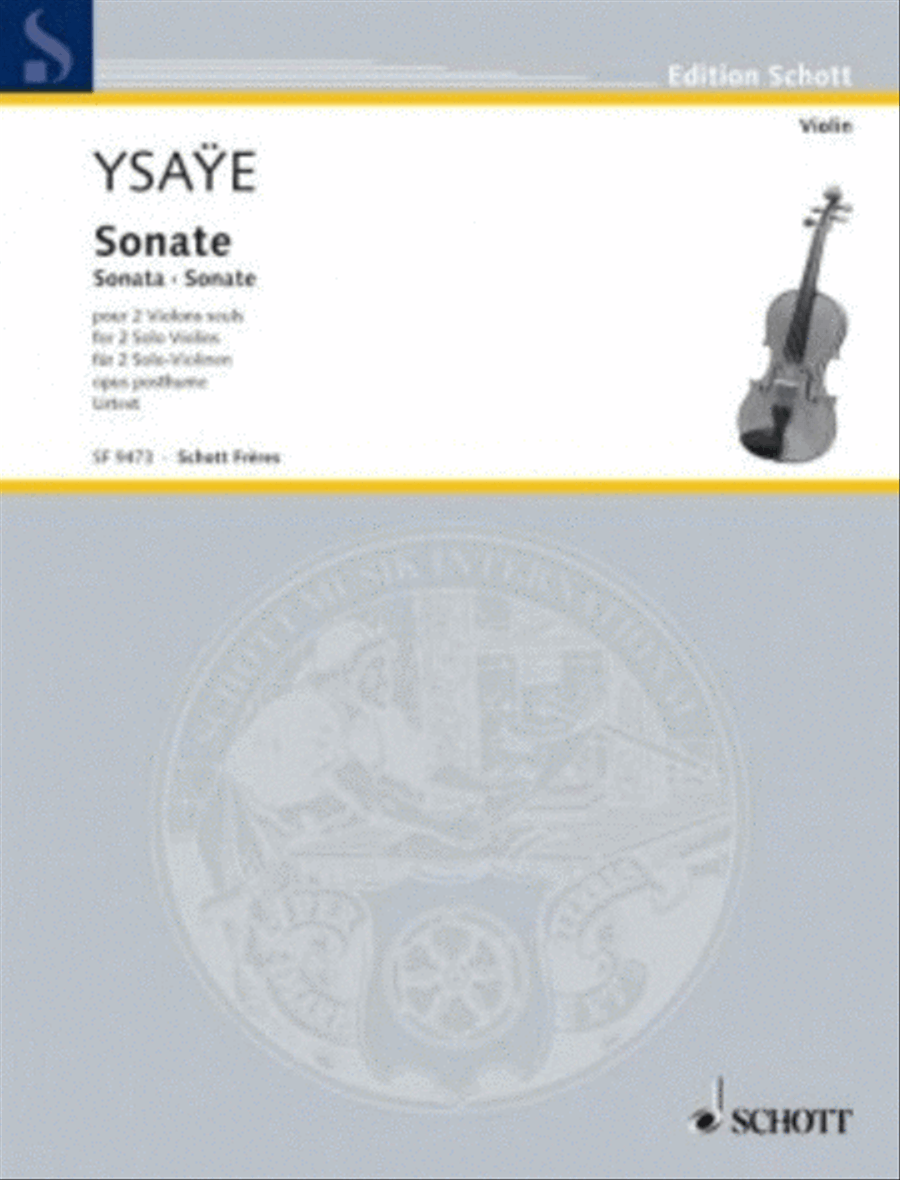 Sonata For 2 Solo Violins, Op. Posthume Violin Solo scores gallery preview page 1