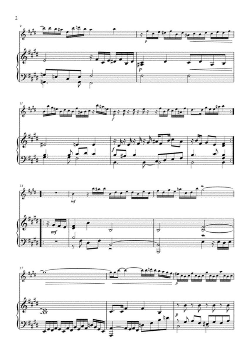 Allemande from 5th Harpsichord suite Arrangement for flute and piano image number null